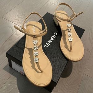 Chanel Sandal Nude tan 41
